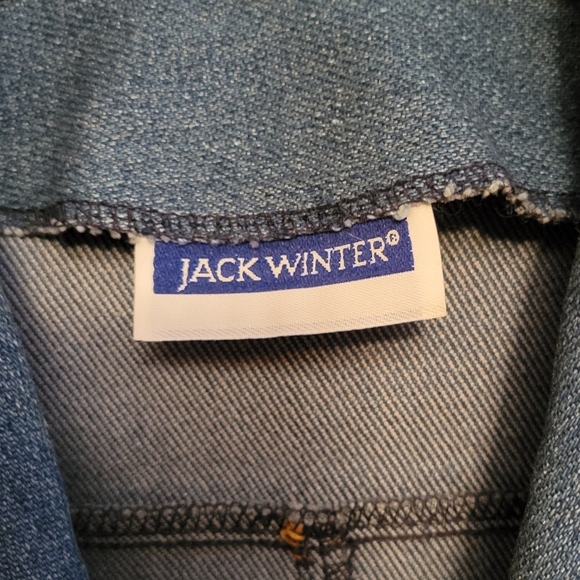 VINTAGE WOMENS JACK WINTER JEAN BLAZER JACKET - Picture 3 of 3